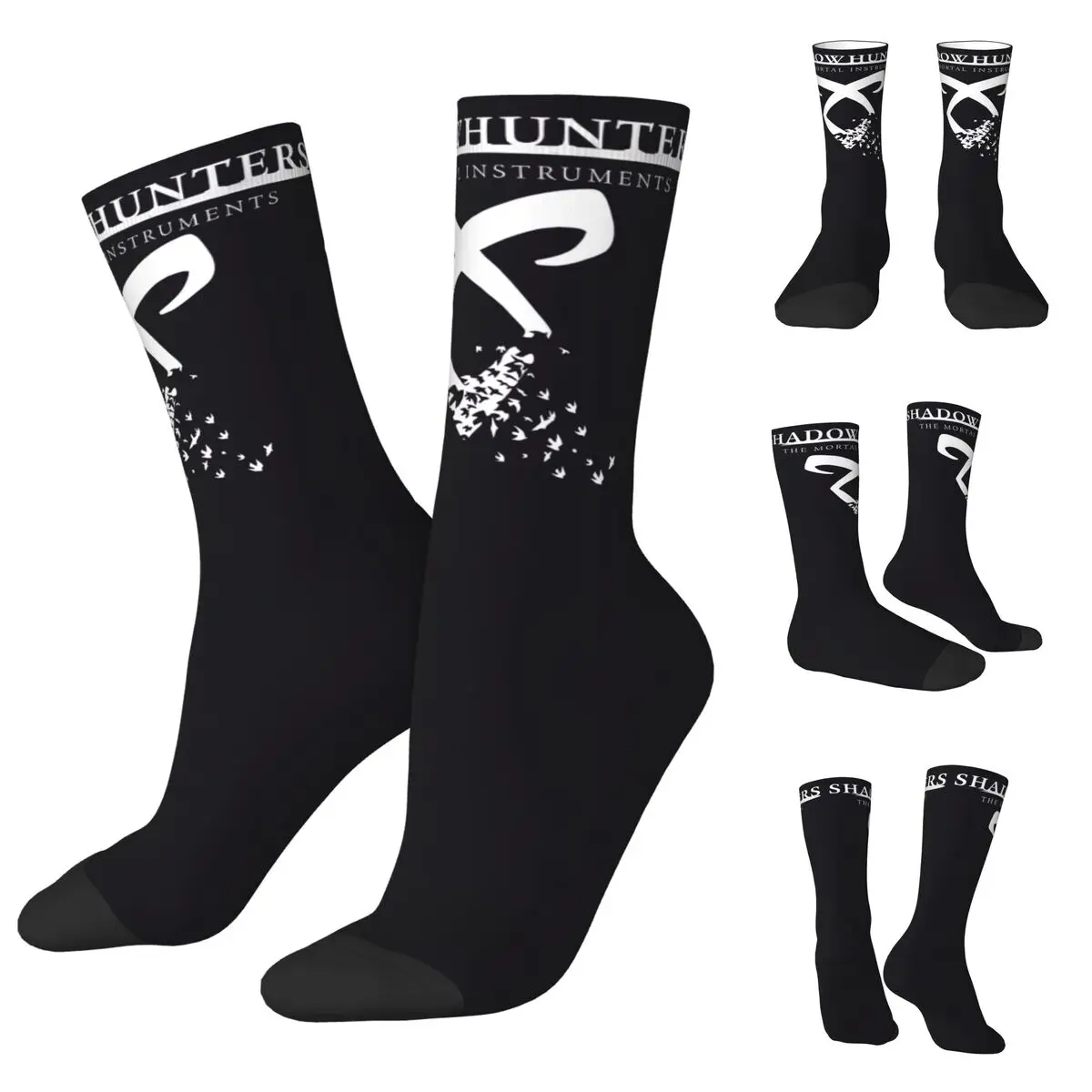 

3D printing cosy Unisex Socks,Hiking Shadow Hunters Interesting Four Seasons Sock