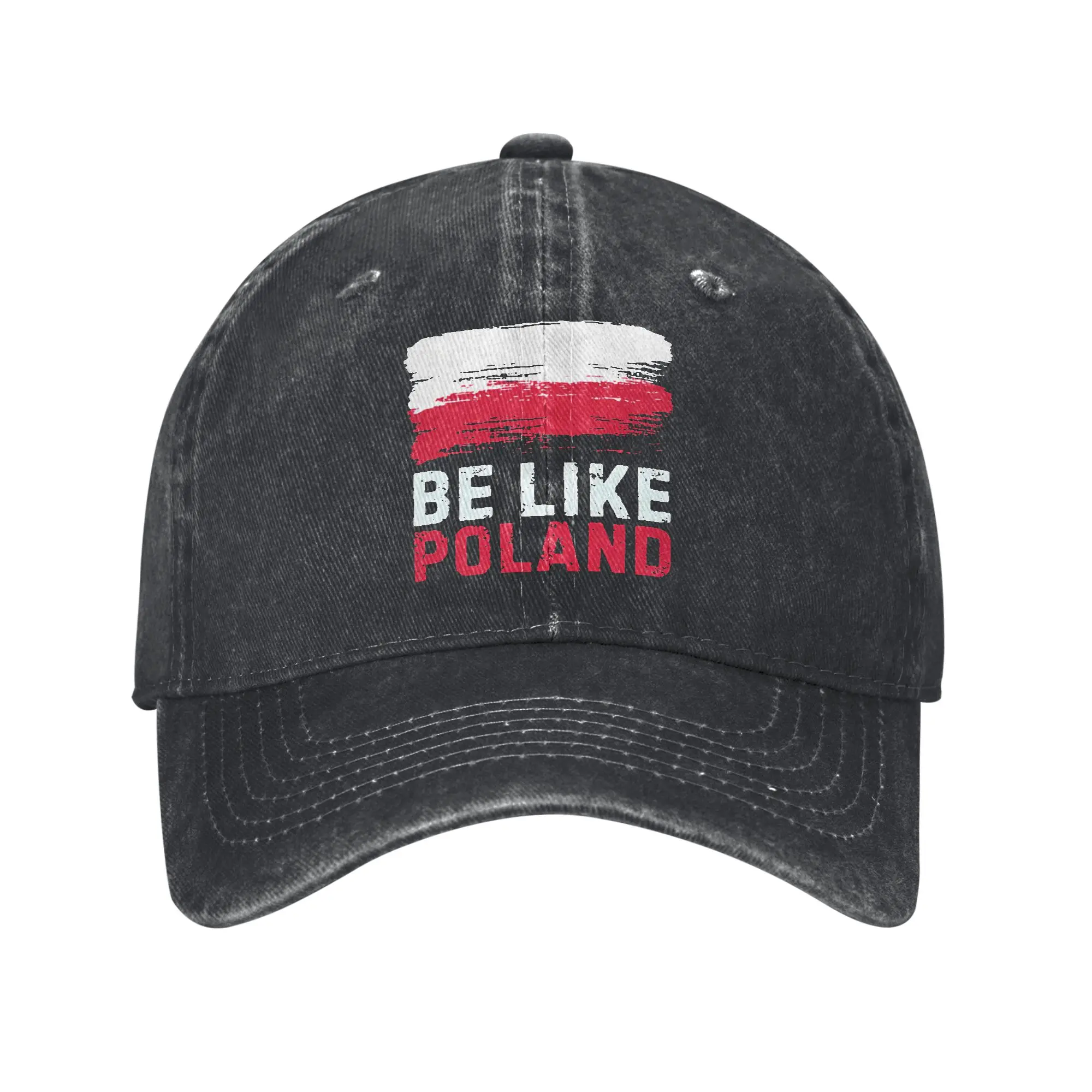 Be Like Poland Baseball Cap Vintage Distressed Denim Political  Sun Cap Men Women Outdoor Activities Adjustable Fit Hats Cap