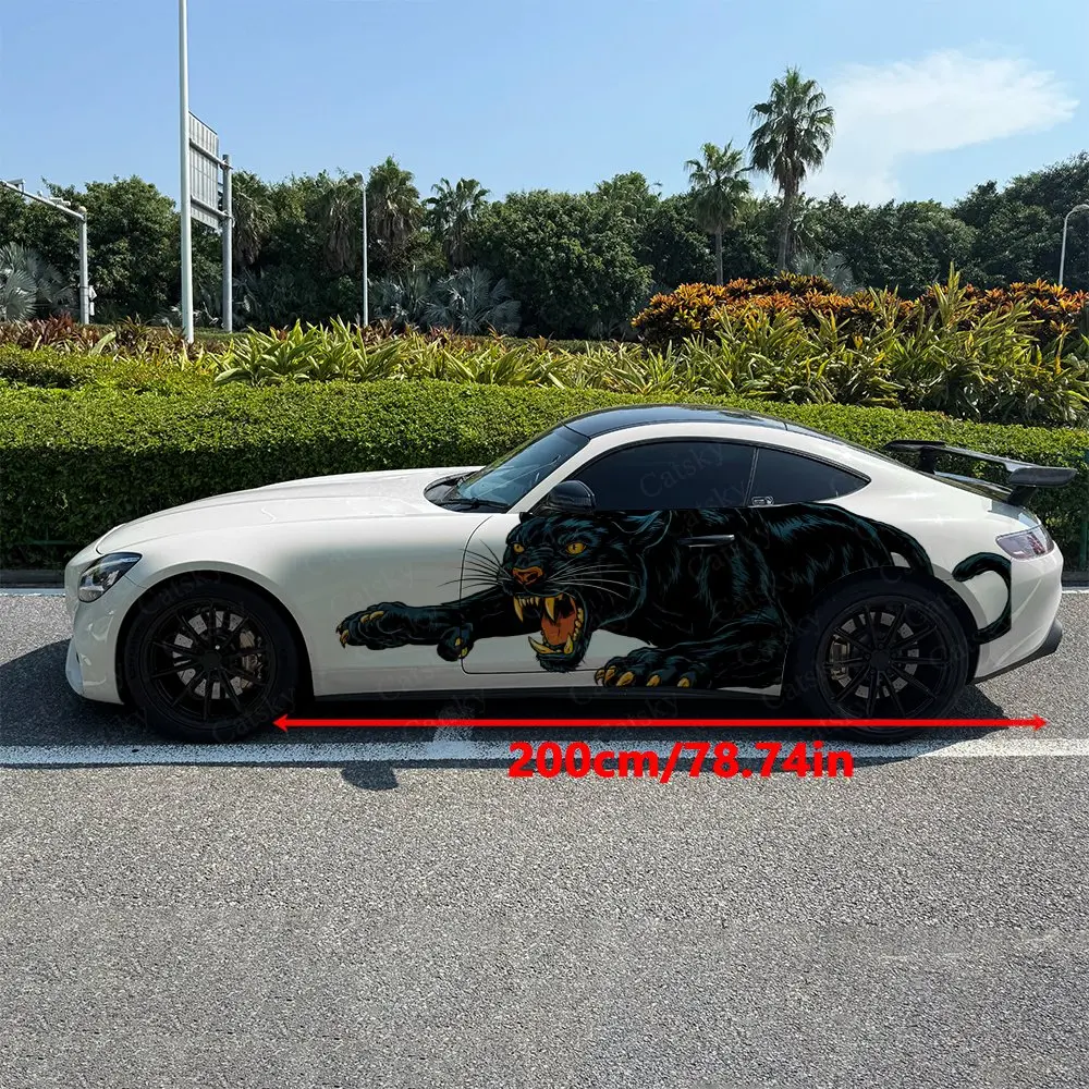 

Наклейки «Свирепая черная пантера» для автомобиля: полная оклейка кузова, маскировка царапин, защита, водонепроницаемая виниловая пленка для авто