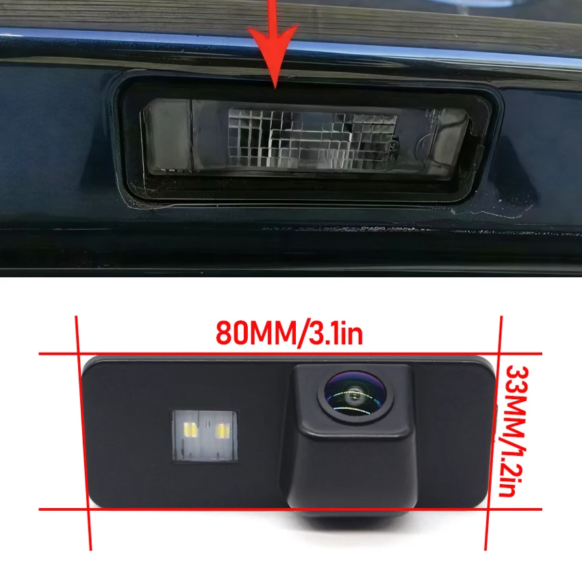 FishEye Fahrzeug Rückansicht Kamera Für Seat Ibiza 6J 6P KJ 2008 ~ 2016 2017 2018 2019 2020 HD Nachtsicht 1080P Reverse Kamera – Detail 1