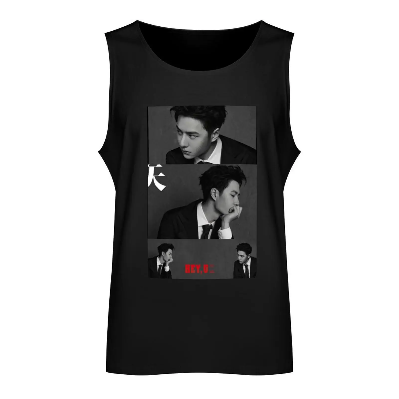 Wang Yibo Tank Top Men's gym t-shirt T-shirt man summer 2025
