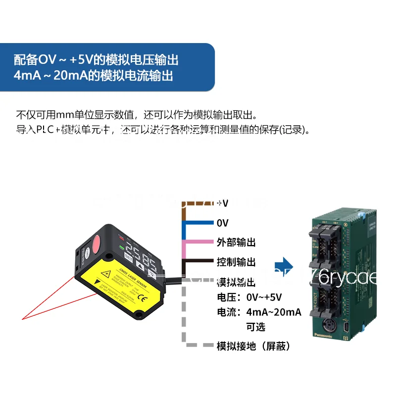 Laser Displacement Sensor High Precision Ranging Thickness Measurement Far and Near High Switching Analog FSD22-30N-UI