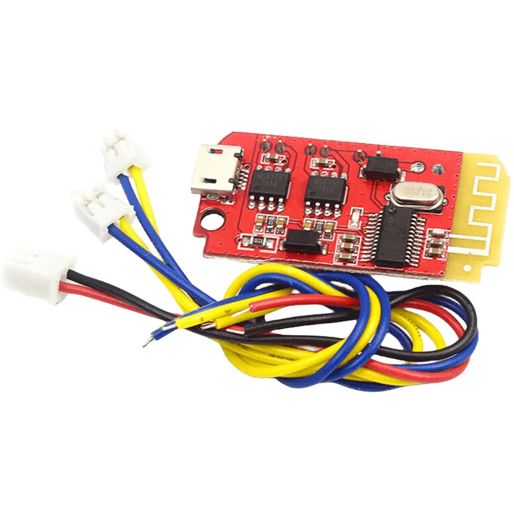 CT14 Micro 4.2 Audio Amplifier Board 5VF 5W+5W Bluetooth-Compatible Power Amp Board with Charging Port for Refitting Sound Box