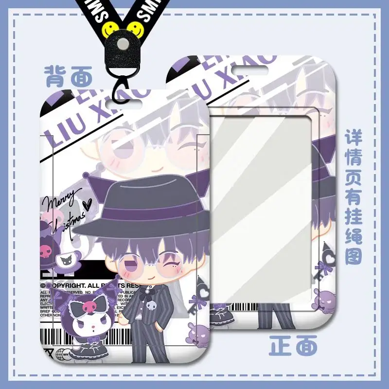 الوريد فيليكس ليو شياو تشارلز غطاء بطاقة أنيمي المفاتيح رابط انقر حافلة مفتاح سلسلة للنساء موضة الاكريليك سيارة كيرينغ قلادة