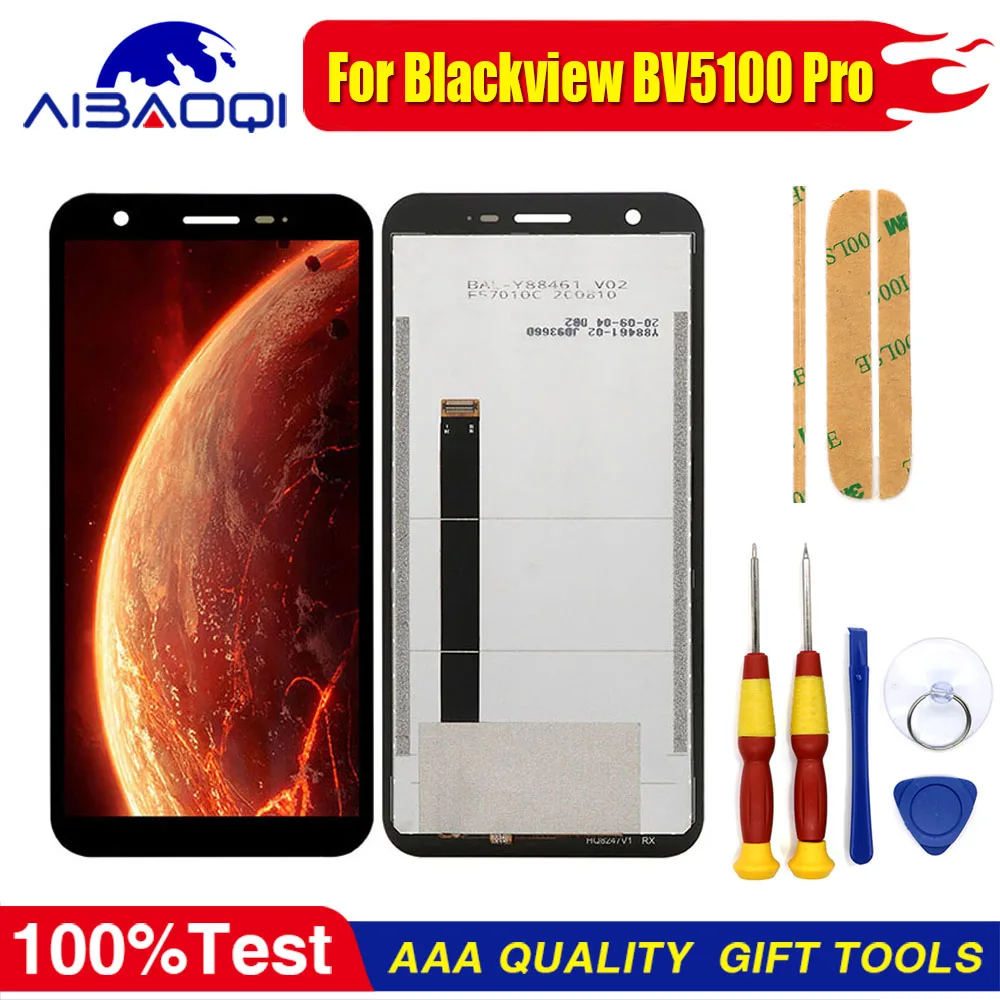 New Original Lcd Display For Blackview BV4900 BV4900 Pro BV5100 Pro with Touch Screen Digitizer  Assembly+Tool