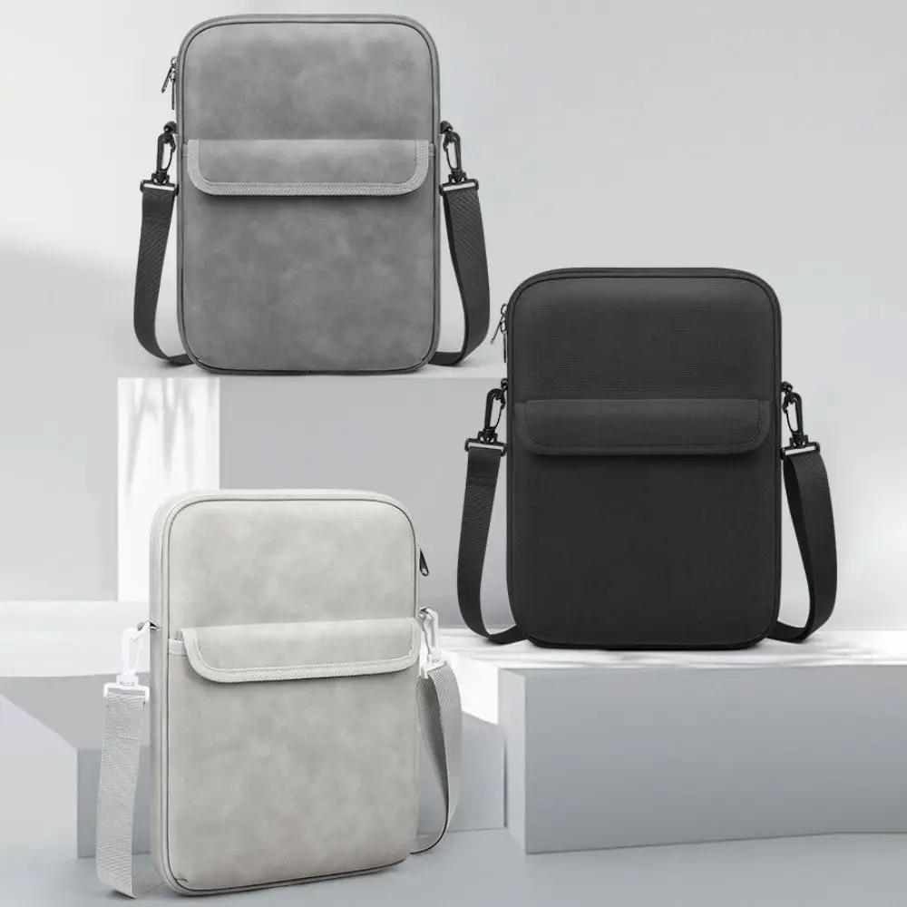 

Universal 11-13inch Tablet Case Adjustable Nappa Leather Laptop Sleeve Case with Shoulder Strap Waterproof Laptop Shoulder Bag