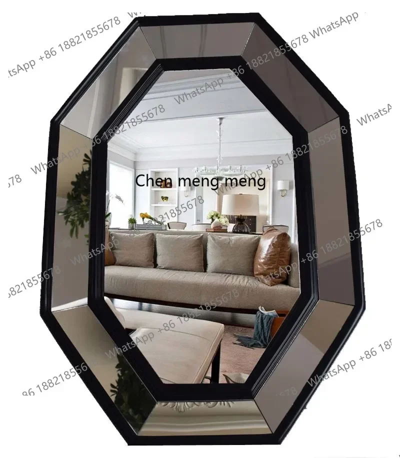 6239 European-style gold special-shaped washstand mirror American wall-mounted bathroom mirror decorative mirror