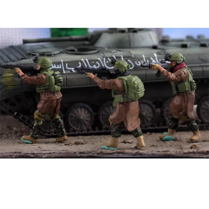 1:72 Model Malowany Druk 3D 6 Sztuk Figurki Żołnierzy Sił Specjalnych DIY Akcesoria Sceniczne Kolekcja Lalki Zabawki Dla Fanów