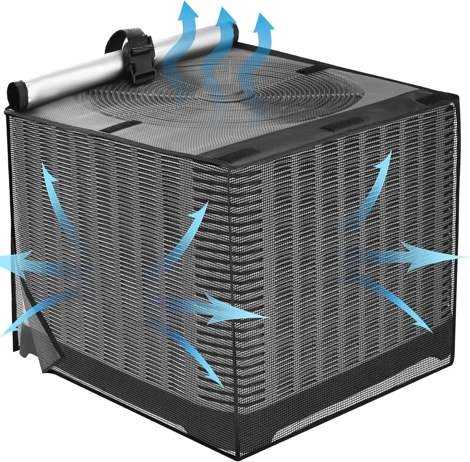 

Breathable Full Mesh Waterproof AC Cover for All Seasons, Protects from Debris, 36x36x39 Inch Black