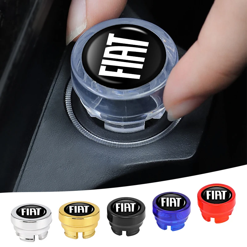 Car Interior Metal Cigarette Lighter Cover Dust Decorate Cover For Fiat Grande Punto 500 Abarth Tipo Panda Brave Stilo Palio