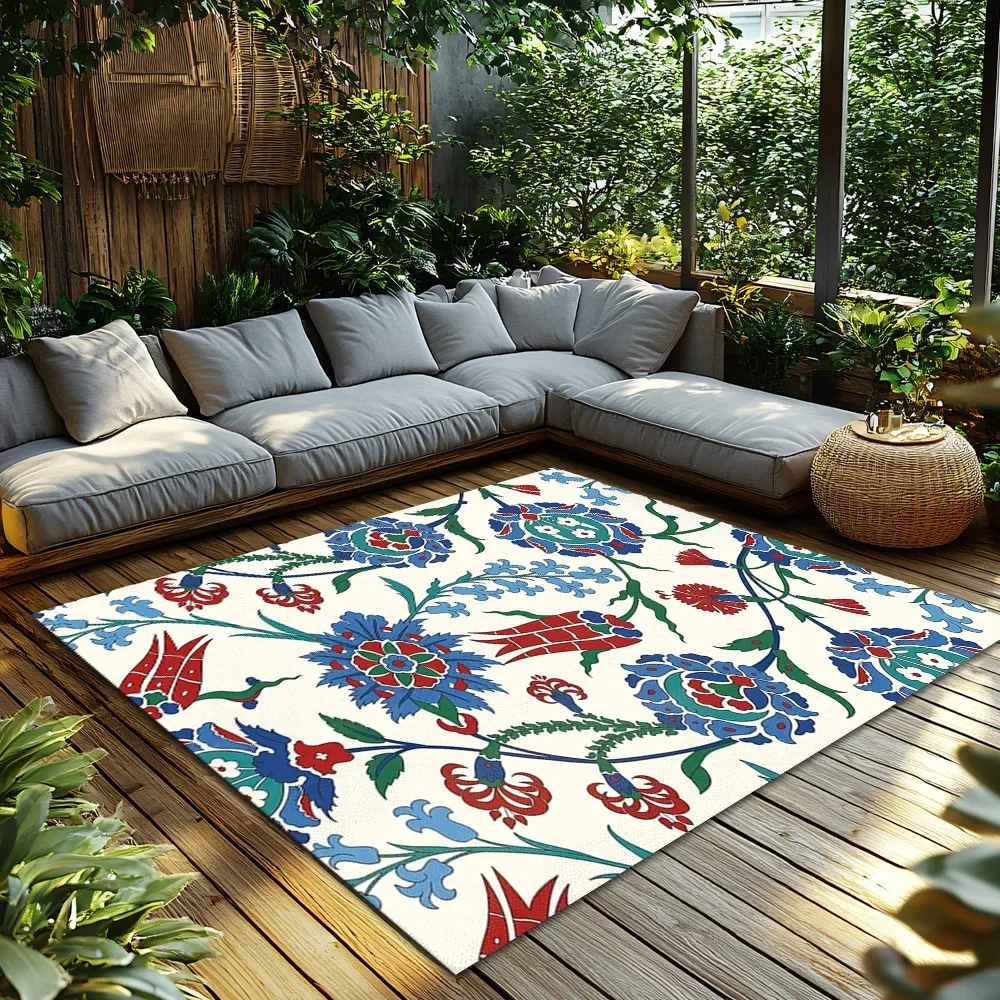 Turkish Kilim Rug Vintage Area Rug Bohemian Floor Decor Persian Carpet Traditional Home Decor Living Room Accent Rug Modern Floo
