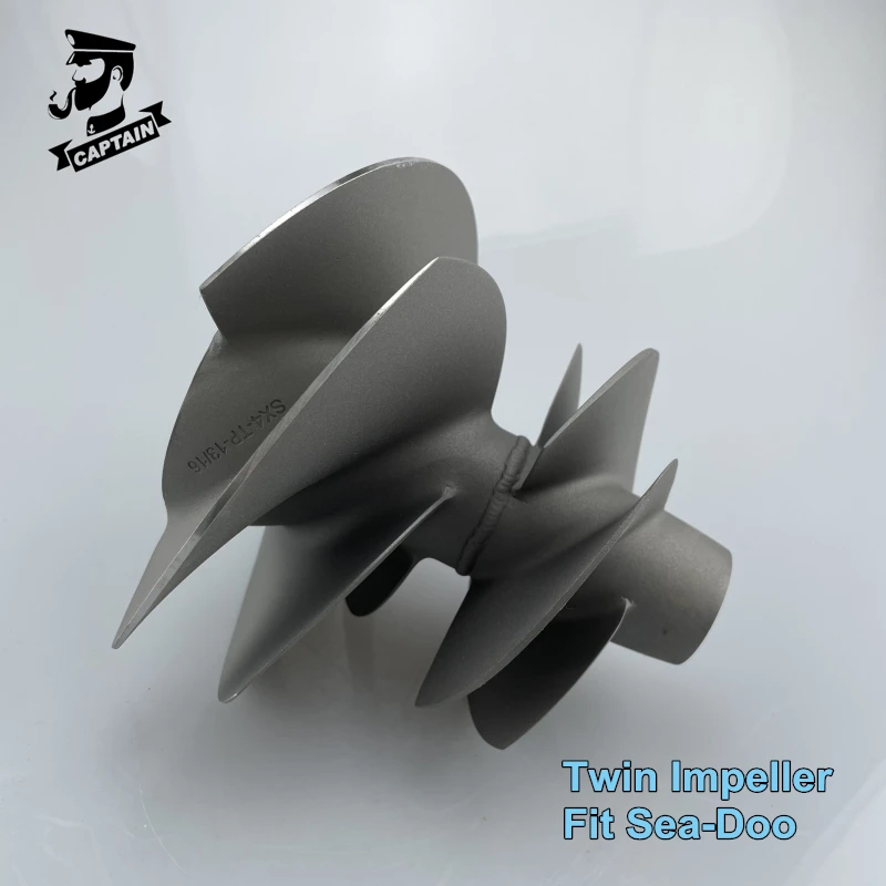 Captain Performance Twin Impeller Sand Blasted 8 Blades SX4-13/16 For Seadoo Jet Ski RXP-X 300  RXT-X 300 GTX LIMITED 300 161mm