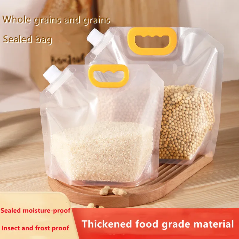 

Cereals Sealed Bag Food-grade Grain Storage Thickened Sub-package Container Sealed Tank with Suction Nozzle Bag Rice Bucket