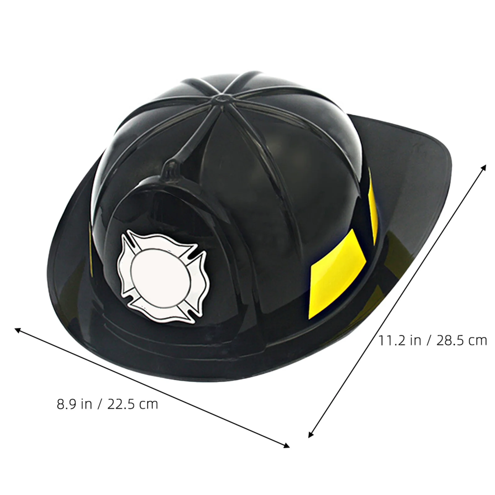 4pcs Safe Helmets Plastic Children Toy Kids Fireman Hat Decorative Fire Simulated Firefighter Hat Festive Supplies Children