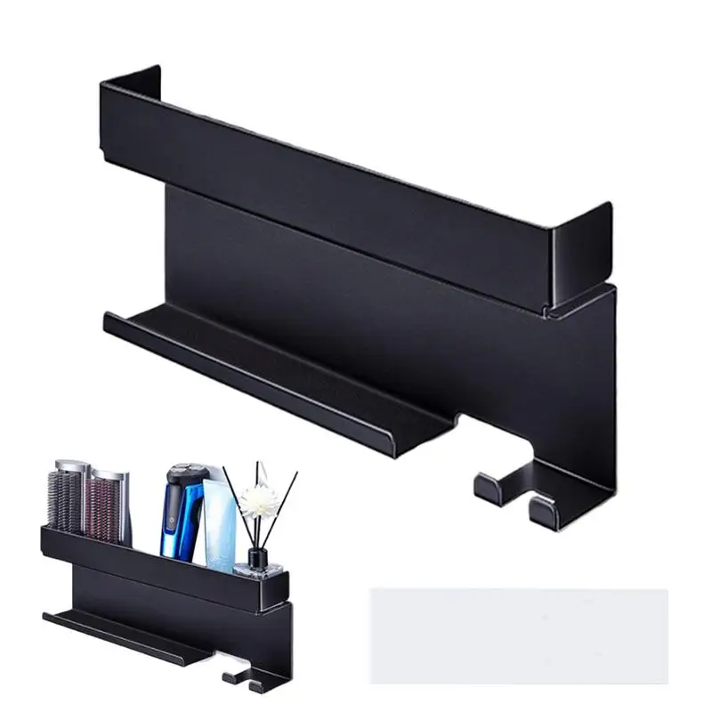 

Органайзер для инструментов для укладки, двухслойный держатель для щипцов для завивки, прочная полка для хранения аксессуаров для ванной комнаты, палочки для завивки губной помады