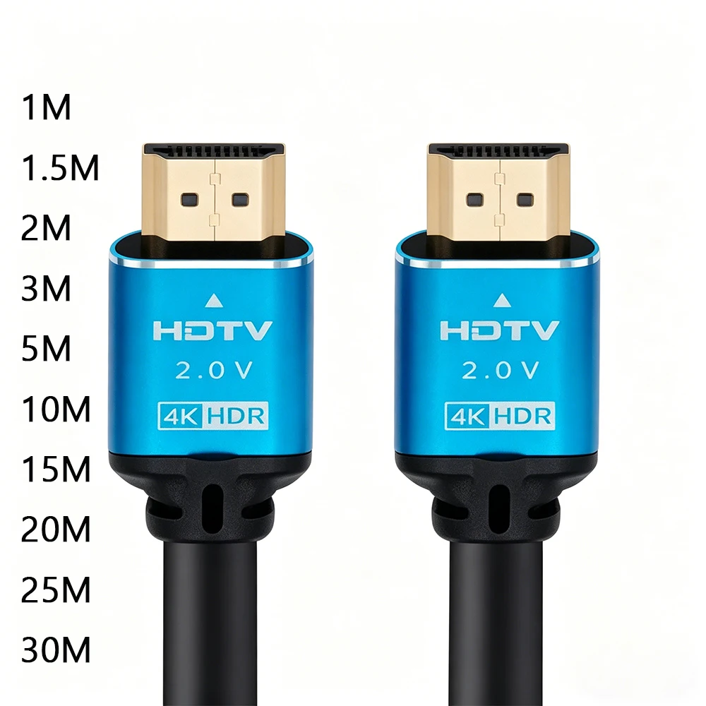 

HDMI-Compatible 2.0 Cable 4K High Definition 18Gbps Cable for Computer Laptop TV Monitor Projector 1/1.5/2/3/5/10/15/20/25/30M