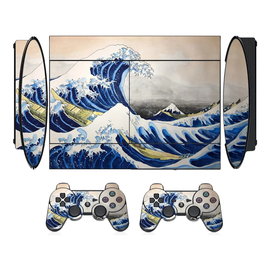 لوحات 3451 ملصق جلدي من الفينيل لهاتف Sony PS3 Super Slim و2 ملصقات جلود وحدة التحكم