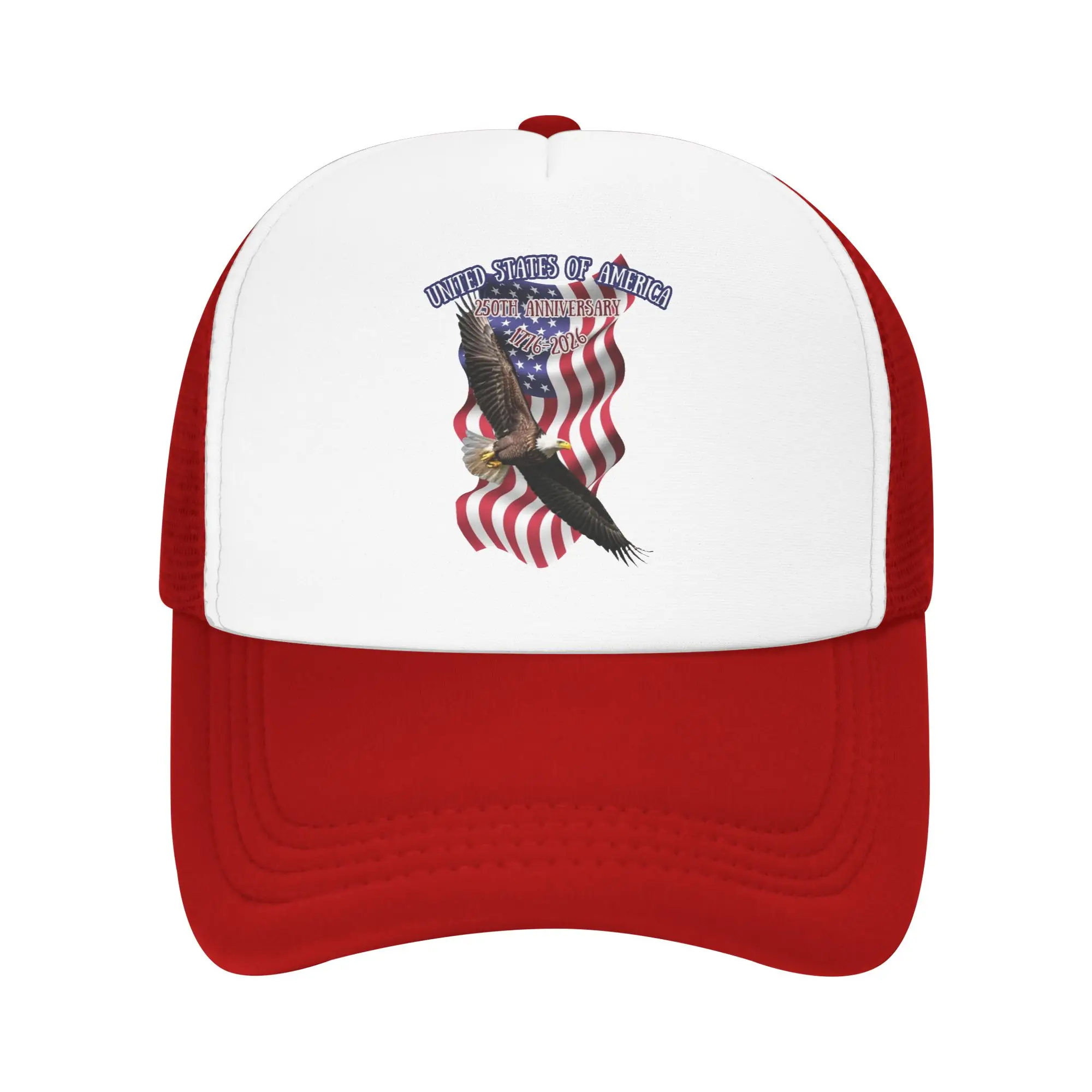 America Freedom Flight Mesh Baseball Cap Men Women Casual Sun Hat 250 Years of Freedom Dad Hat Adjustable Summer Trucker Cap