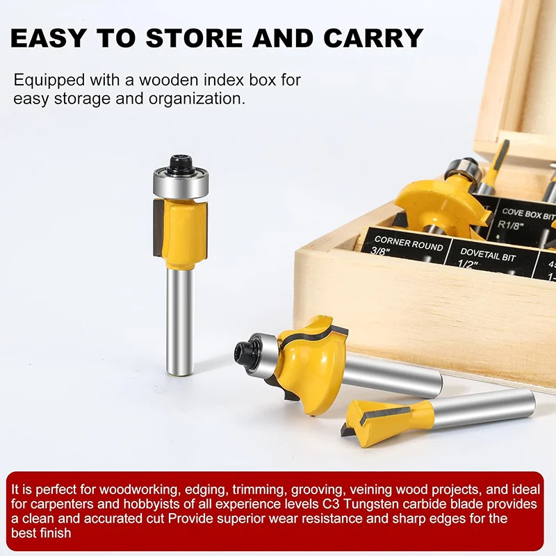 15 Pcs Milling Cutt… - image