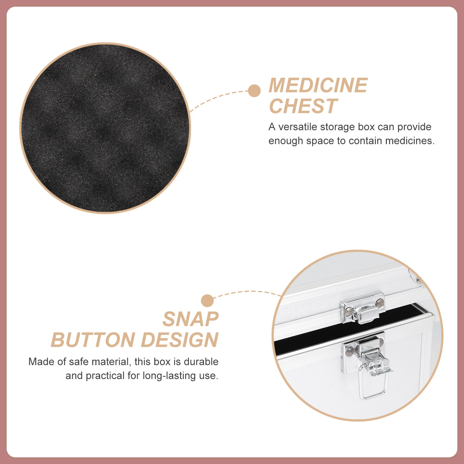 

Multifunctional Tool Box Aluminum Alloy Large Capacity Portable Storage Case For Home Office Travel First Aid Kit Tools