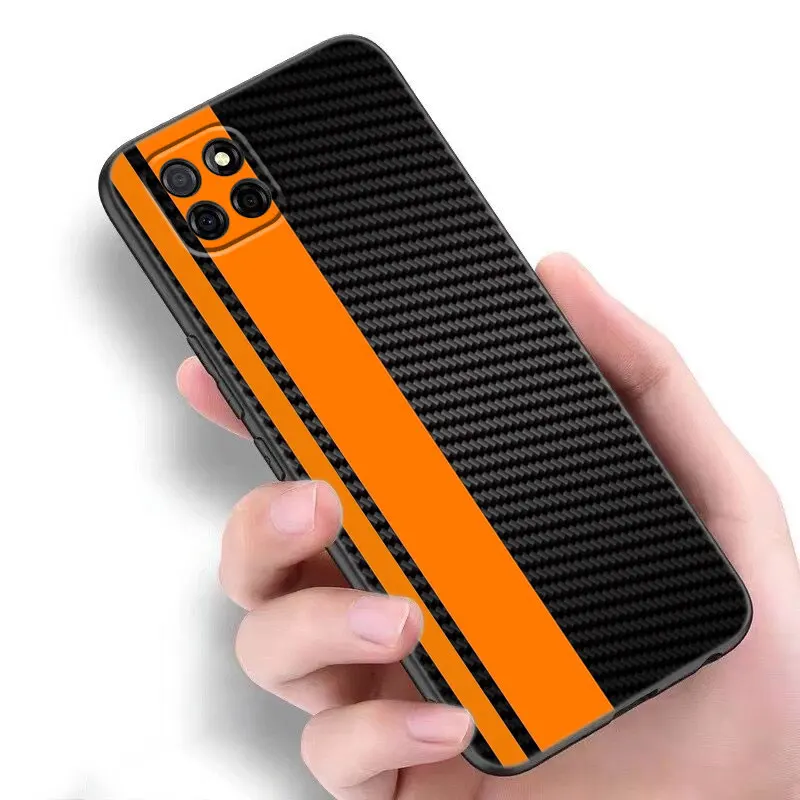 Car Carbon Fibre Line Case For Samsung A13 A22 A24 A32 4G A23 A34 A35 A52S A53 A54 A55 A73 5G A12 A14 A15 A31 A33 A50 A51 A72