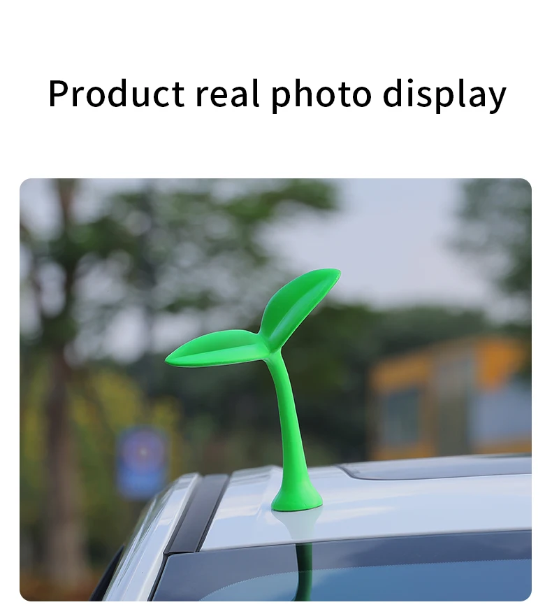 Auto Ornamente 3D Auto Dach Dekoration Aufkleber Sojasprossen Sämlinge Blume Knospe Tentakel Ornament Außen Dekorative Zubehör – Detail 12