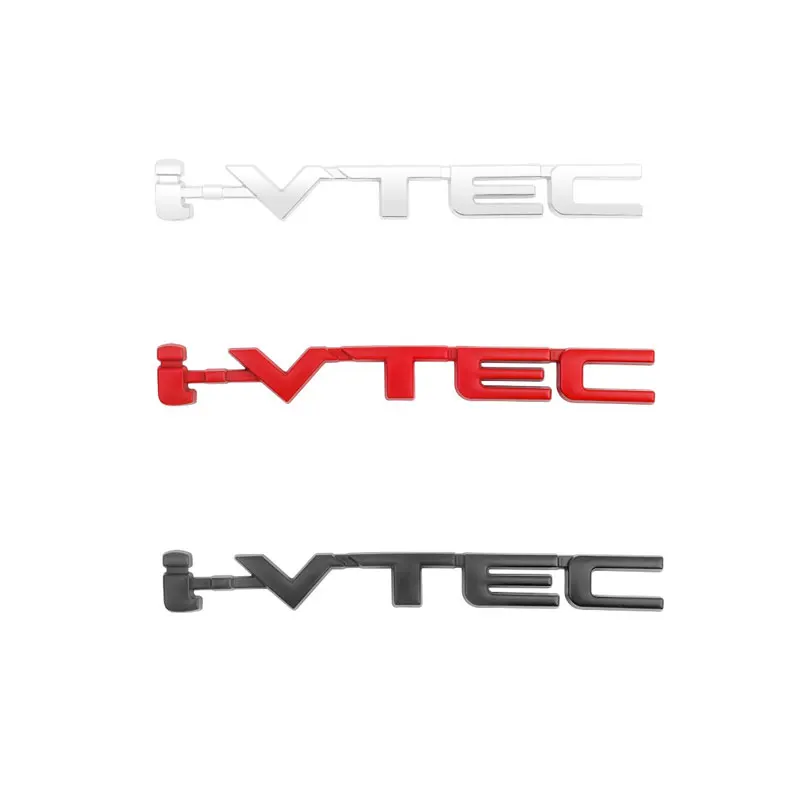 Ivtec i-vtec letter logo metal car stickers for honda tenth generation new CIVIC Accord car tail refit rear trunk label