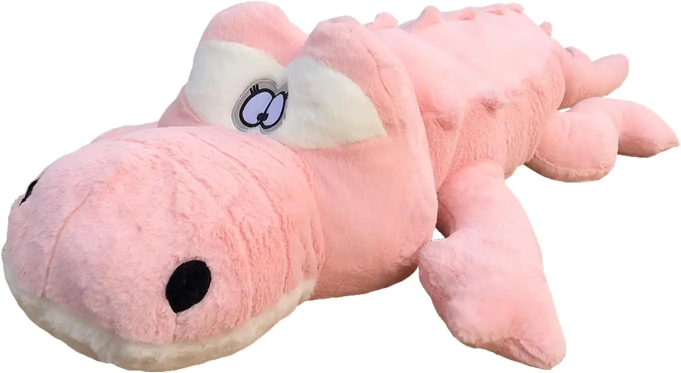 

67-Inch Pink Alligator Plush Pillow, Stuffed Animal for Home Decor, Christmas Valentine's Birthday Gift for All Ages