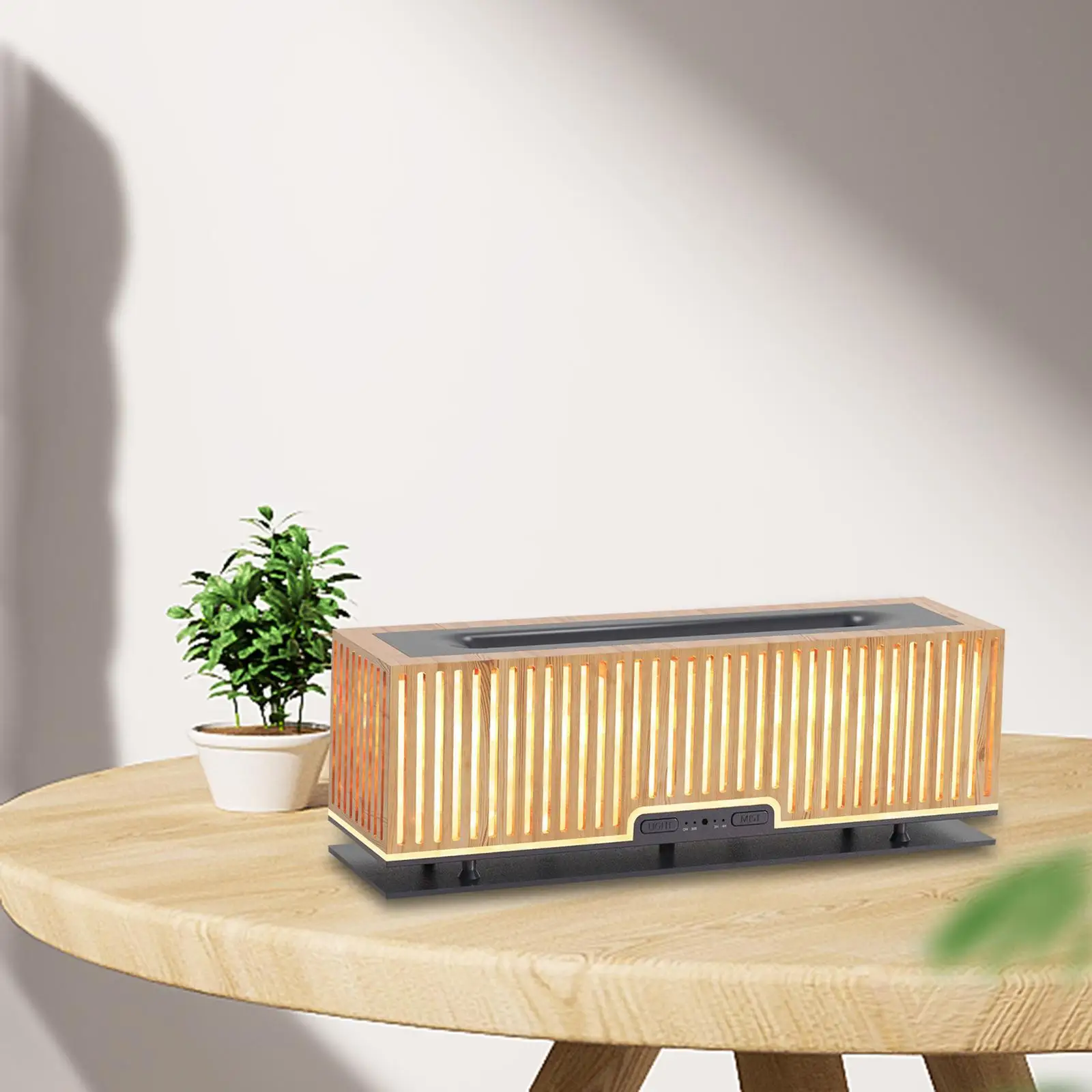 Fire Air Diffuser 200ml with Flame Effect Silent Aroma Diffuser Flame Air Diffuser Humidifier for Bedroom Yoga Dorm Desktop Home