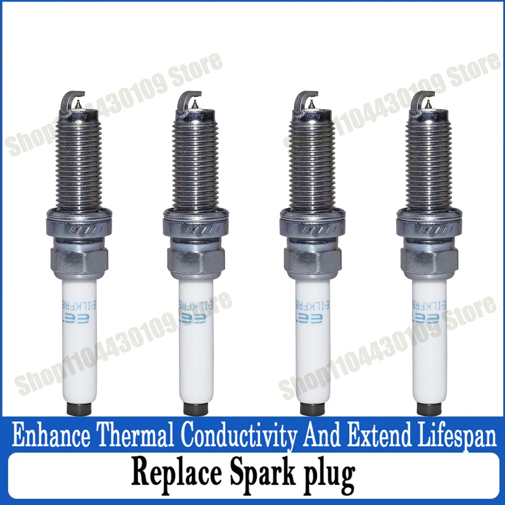 

1/4/6X Iridium Platinum Spark Plugs For GEELY COOLRAY MONJARO ATLAS EMGRAND ICON LYNK&CO 01 02 03 05 06 07 08 LEVC TX ILKFR8B-G