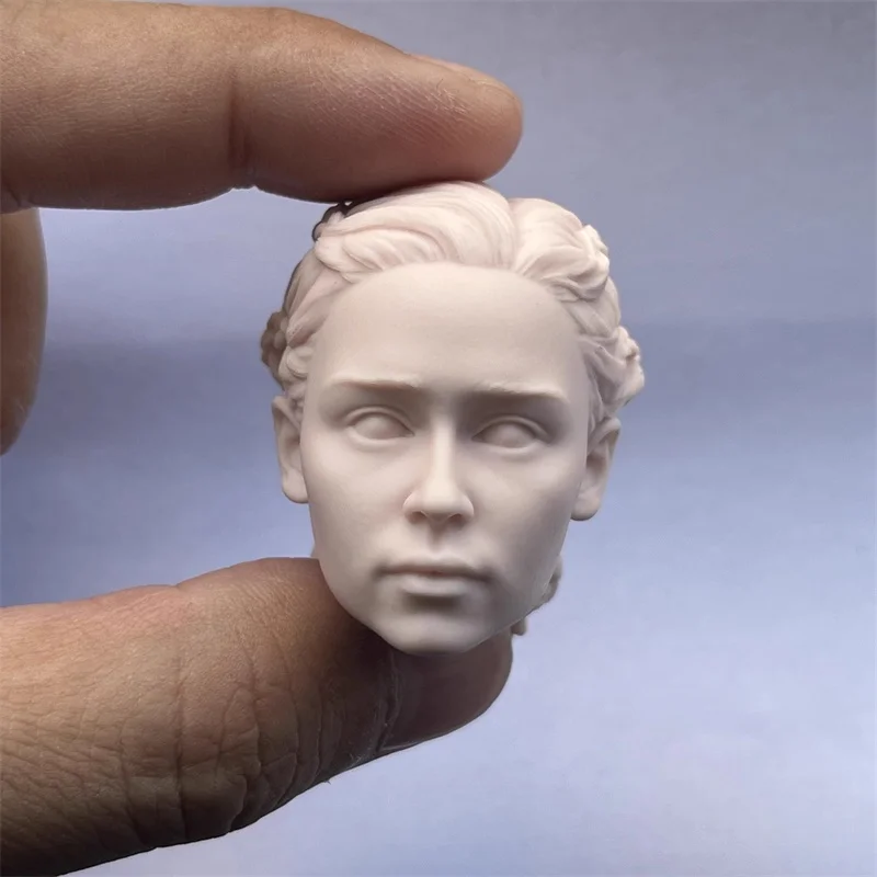 

1/6 Female Daenerys Unpainted Head Carving Sculpture DIY Hair Planting Model For 12'' Action Figure Body In Stock