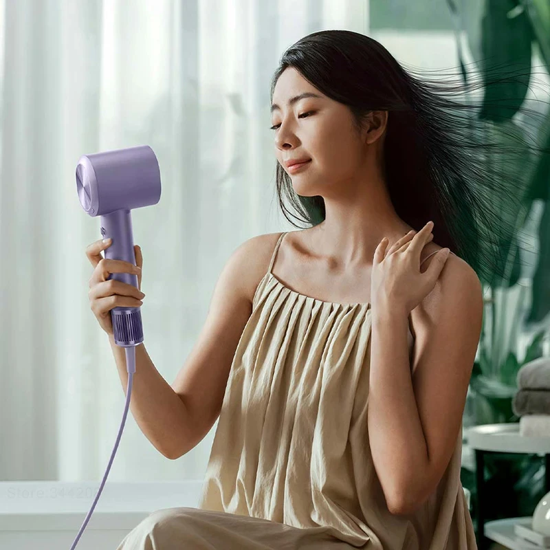 Mi-MIJIA H701 مجففات شعر أيون عالية السرعة ، مجففات شعر احترافية ، مجففات سريعة التجفيف ، لون سلبي ، 65 ، smartw Water ، markrp