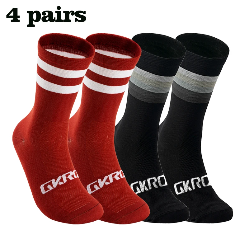 4 Pais Hohe Qualität Beruf Team Männer Frauen Radfahren Socken Bike Socken Atmungsaktive Fahrrad Socken Outdoor Sportswear Racing Socken – Detail 7