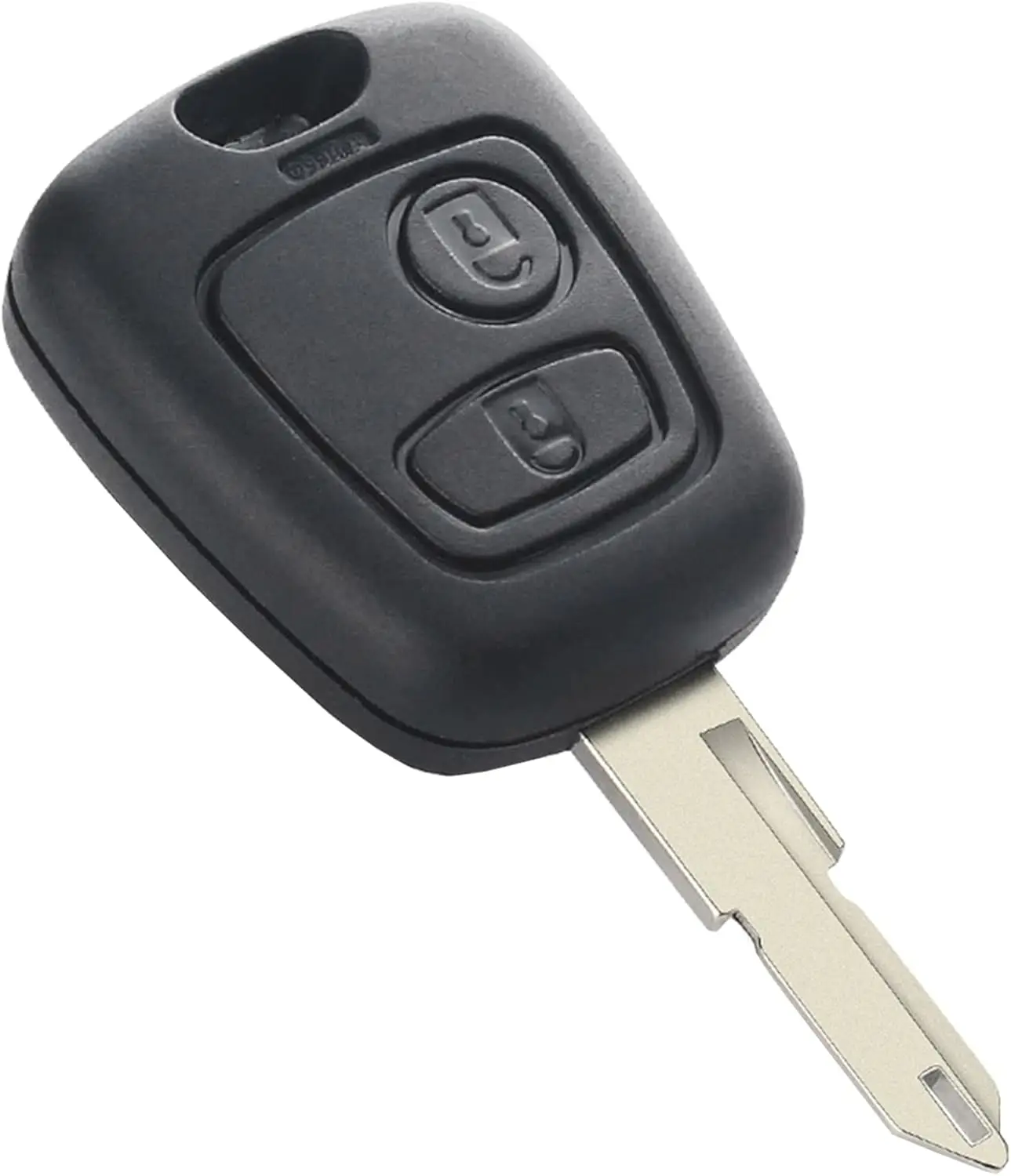 รถ 2 ปุ่มใช้งานร่วมกับ Peugeot 206 306 405 เปลี่ยนรีโมทคอนโทรลสําหรับ Peugeot 206 433 MHz ID46