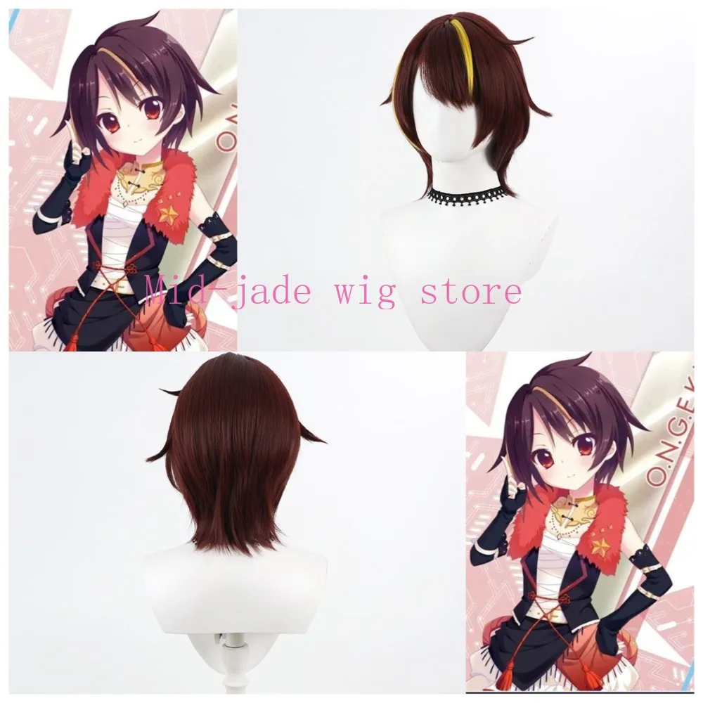Bando Cosplay Wig Idol Project Character Hair Style Color Matching Costume Accessory Halloween party performance props
