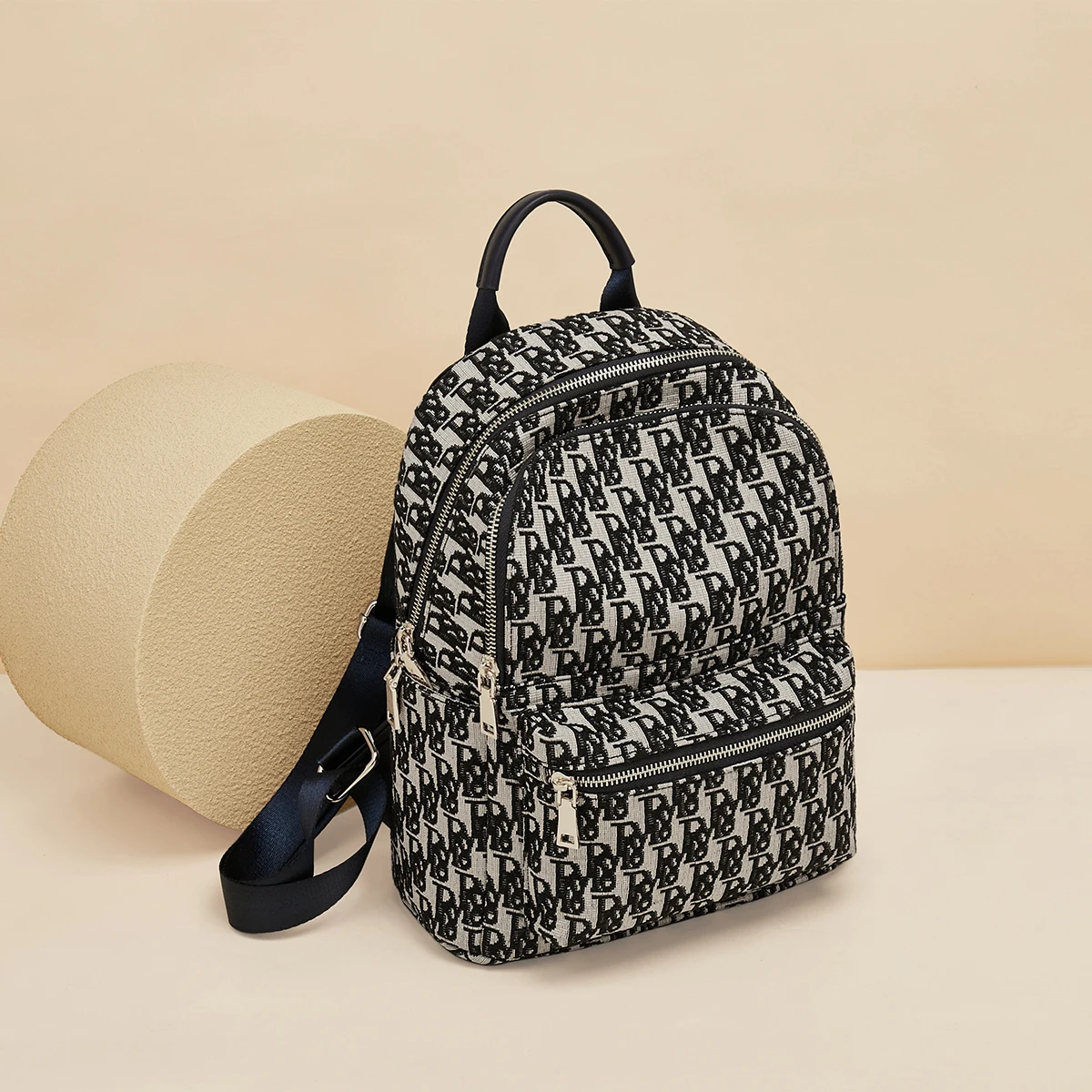

SAFIYA Female Backpack Large Capacity Casual Backpack Fashion High Quality Fabric Student School Bag