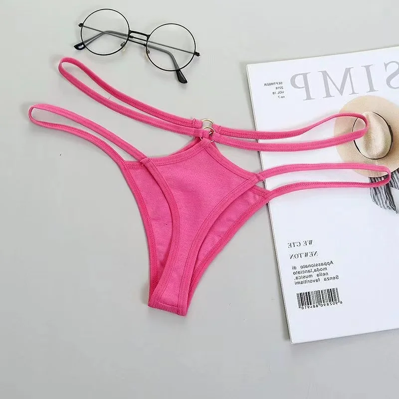 Mutandine da donna Perizoma tinta unita Cute Lady G-String Intimo Slip lingerie femminile