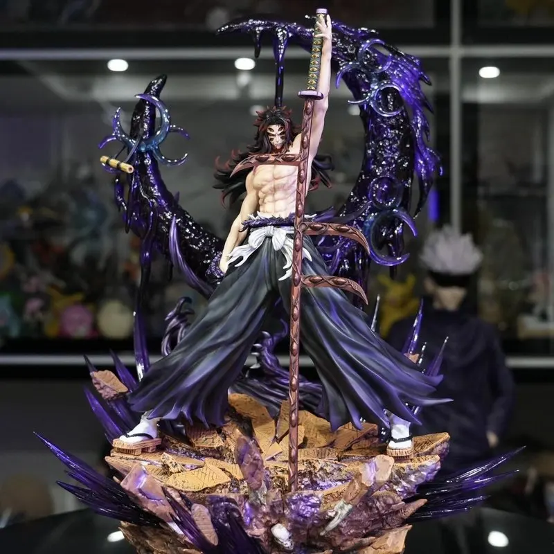 47cm Big Statue Demon Slayer Gk Kokushibo Tsugikuni Yoriichi Twelve Kizuki Pvc Anime Figure Model Collection Ornament Toys Gifts view 2