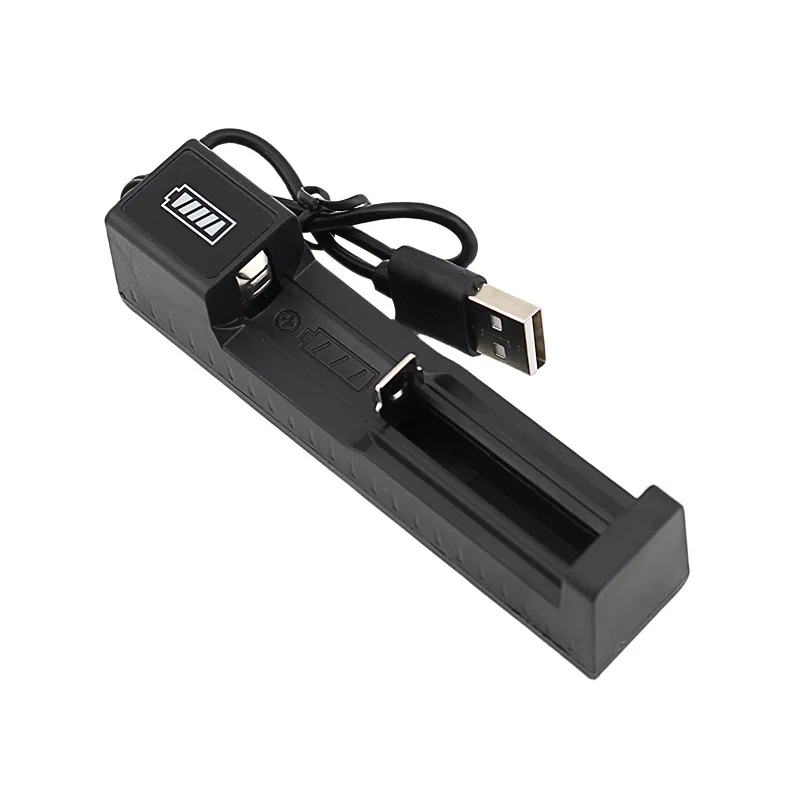 1 Slot USB Lithium Battery Charger 3.7V Rechargeable For 18650 26650 14500 16340 Li-ion Batteries