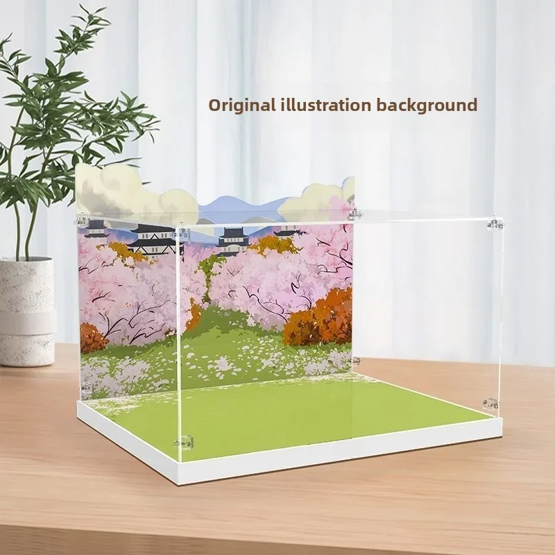 Acrylic Display Case, Dust Cover and Model Storage Box for LEGO 21060 Himeji Castle Flower Sea Building Blocks