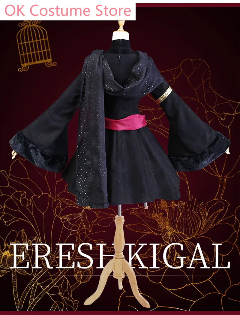 Fate/grandorder Ereshkigal Dress Cosplay Costume Cos Game Anime Party Uniform Hallowen Play Role Clothes Clothing