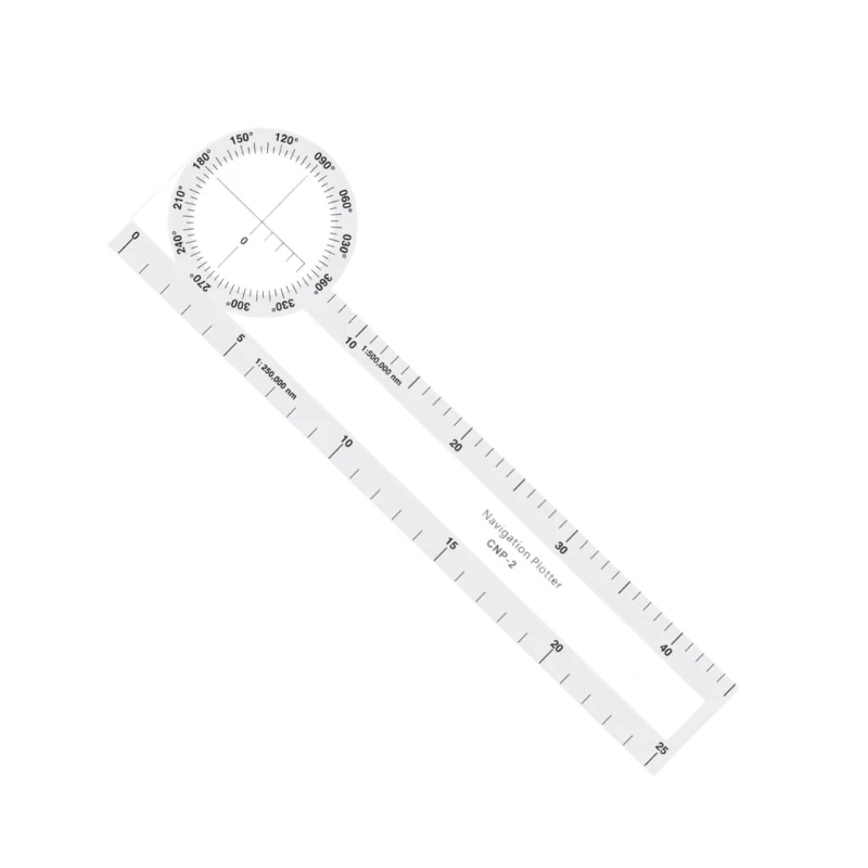 Electronic Scale Ruler Backup Navigation Instrument Tool for Precise Plotting in Flight Marine Environment