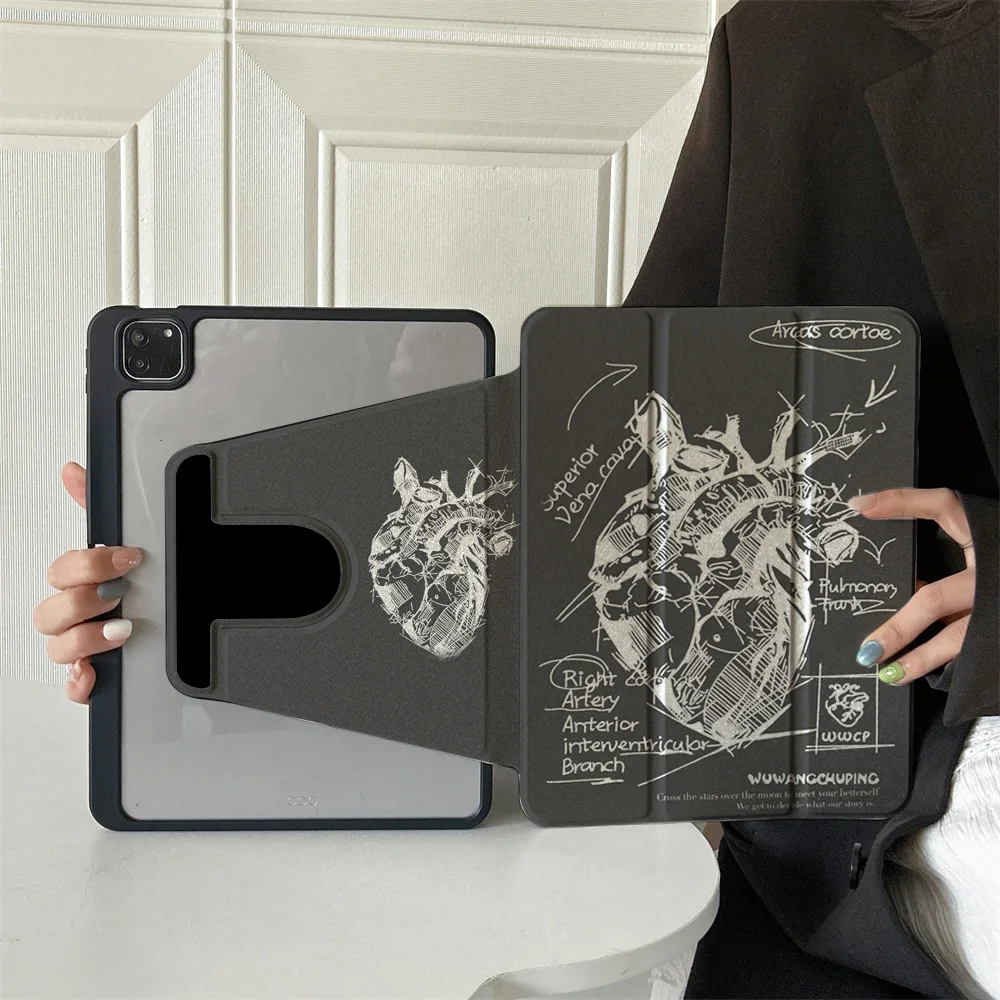 

360 ° Rotating Foldable Case to Easily Protect Your Pad: Compatible with iPad Air 6,Air 5,4,10,2024,air m3/a16 2025