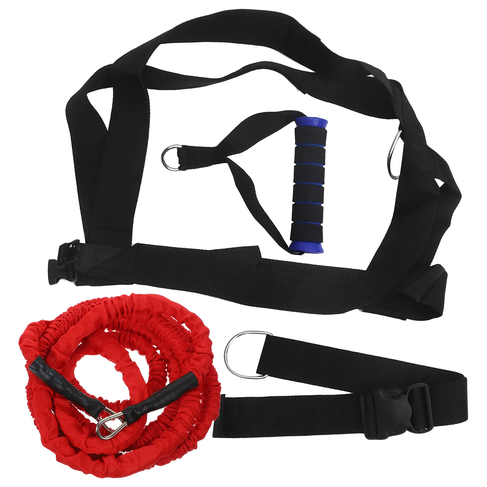 1Set Resistance Band Double Running Pull Rope Training Stretch Rope Jump Workout Equipment for Sprint Agility High