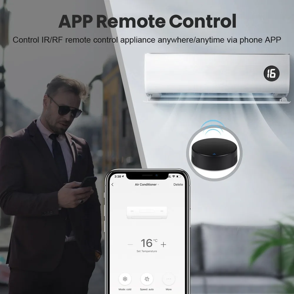 Tuya Wifi IR Universal Remote Controller Smart Home Control For TV DVD AUD AC Air Conditioner Via Smart Life Alexa Google Home