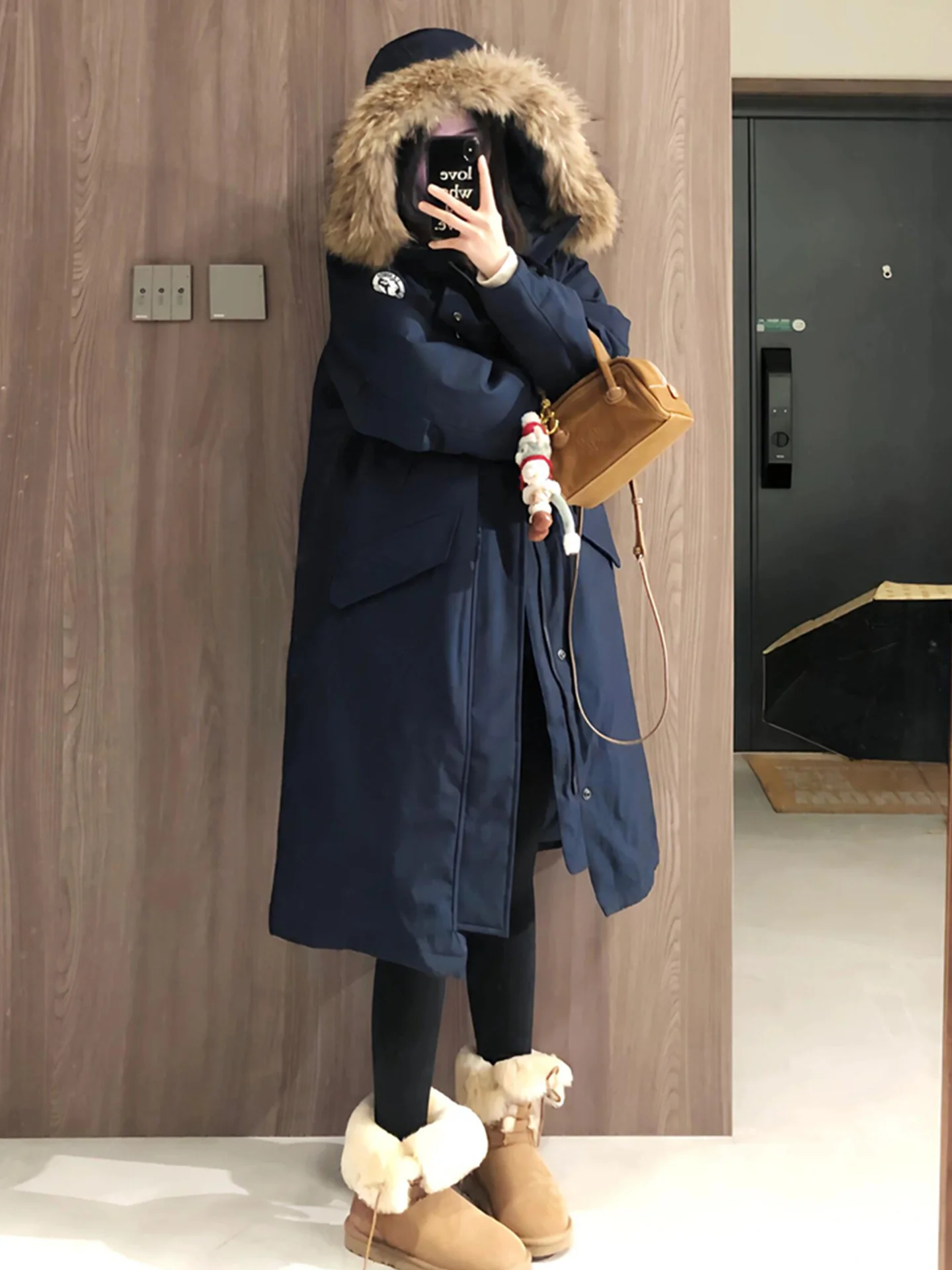 

Парка женская винтажная осенняя повседневная нейлоновая, утепленная, средней длины, с воротником-стойкой, геометрическим узором, без капюшона, с пряжкой, высококачественная, с панелями, в стиле OL