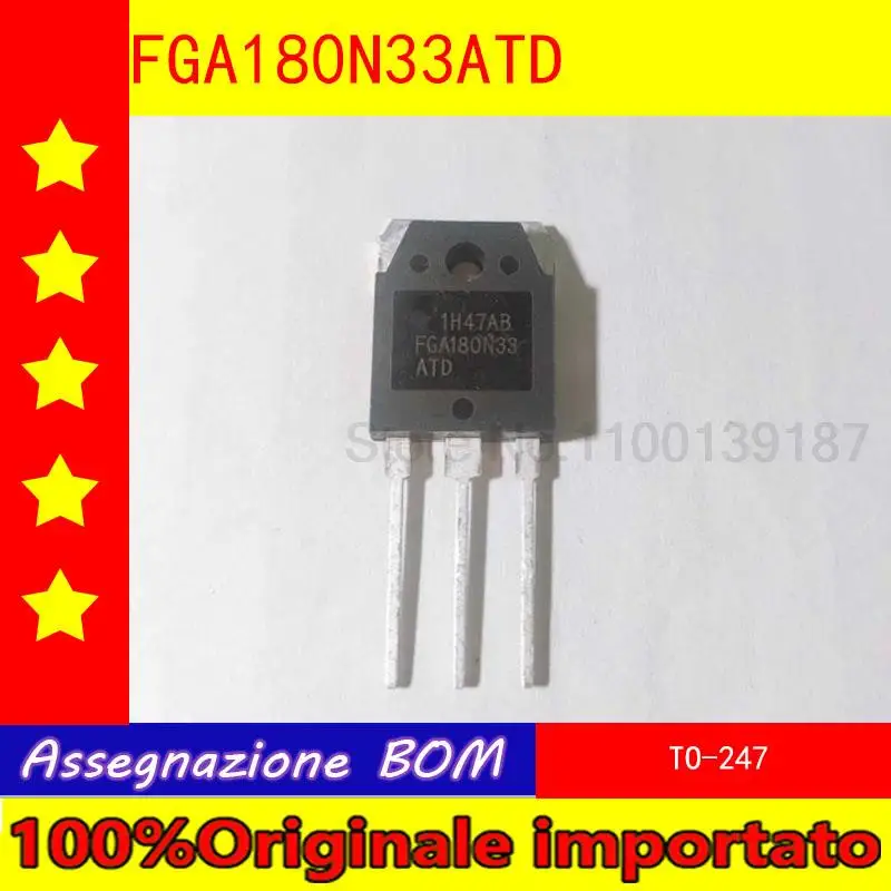 

1pcs/lot FGA180N33ATDTU FGA180N33ATD FGA180N33 180N33 TO-247 IGBT power tube 180A 330V