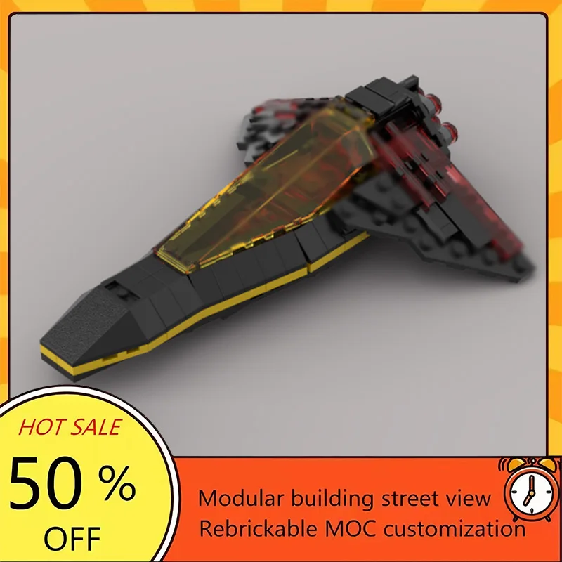 

Набор из 206 деталей: Популярная модель истребителя из фильма «Звездные войны», конструктор MOC, модульная технология, подарки, праздничный набор для сборки, детская игрушка