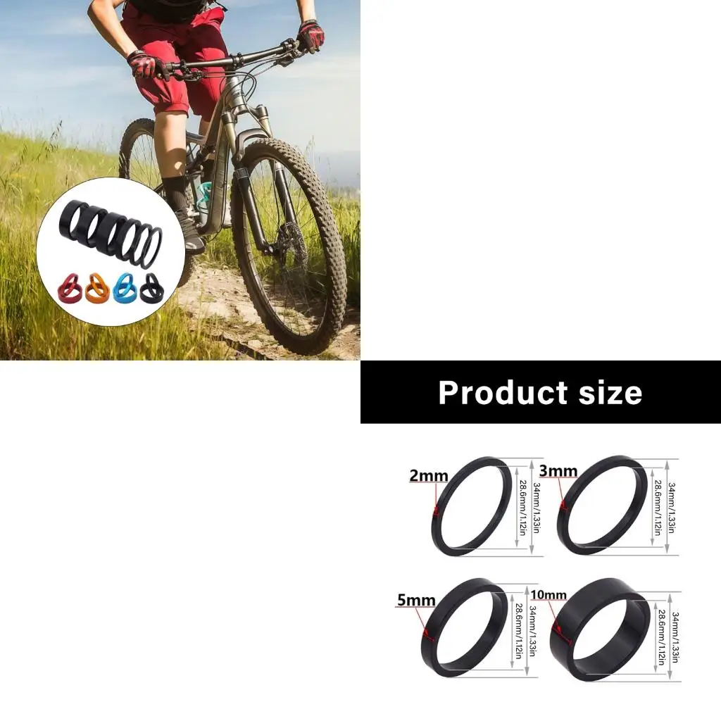 

Road Bike Stem Headset Spacers Bicycles Headset Washer Easy to Install