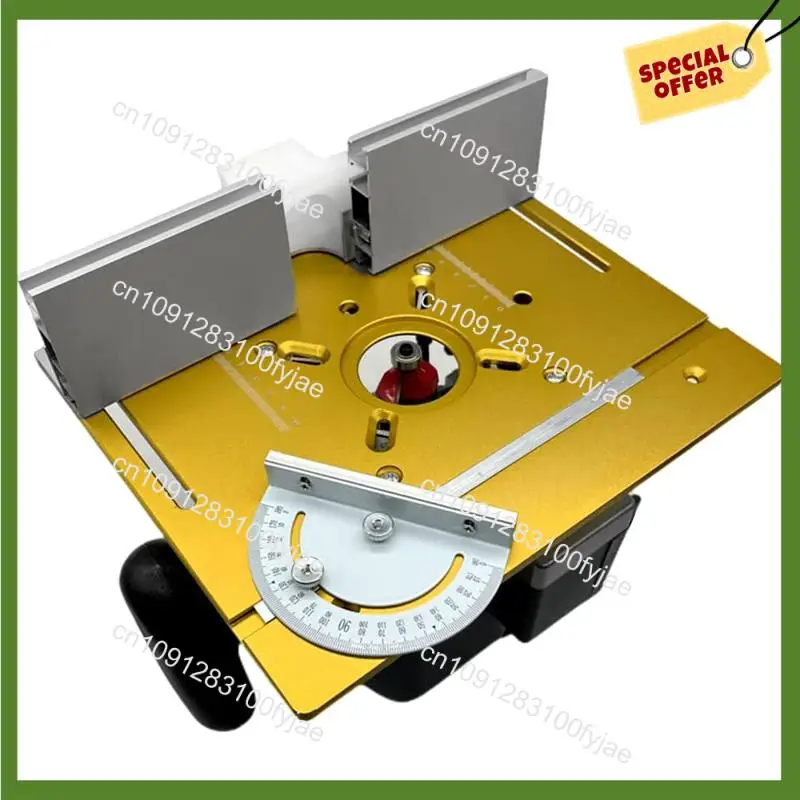 

Августский фрезерный стол, вставная пластина, алюминиевый сплав, фрезерный станок по дереву, откидная доска, обрезной станок, гравировальный вспомогательный инструмент